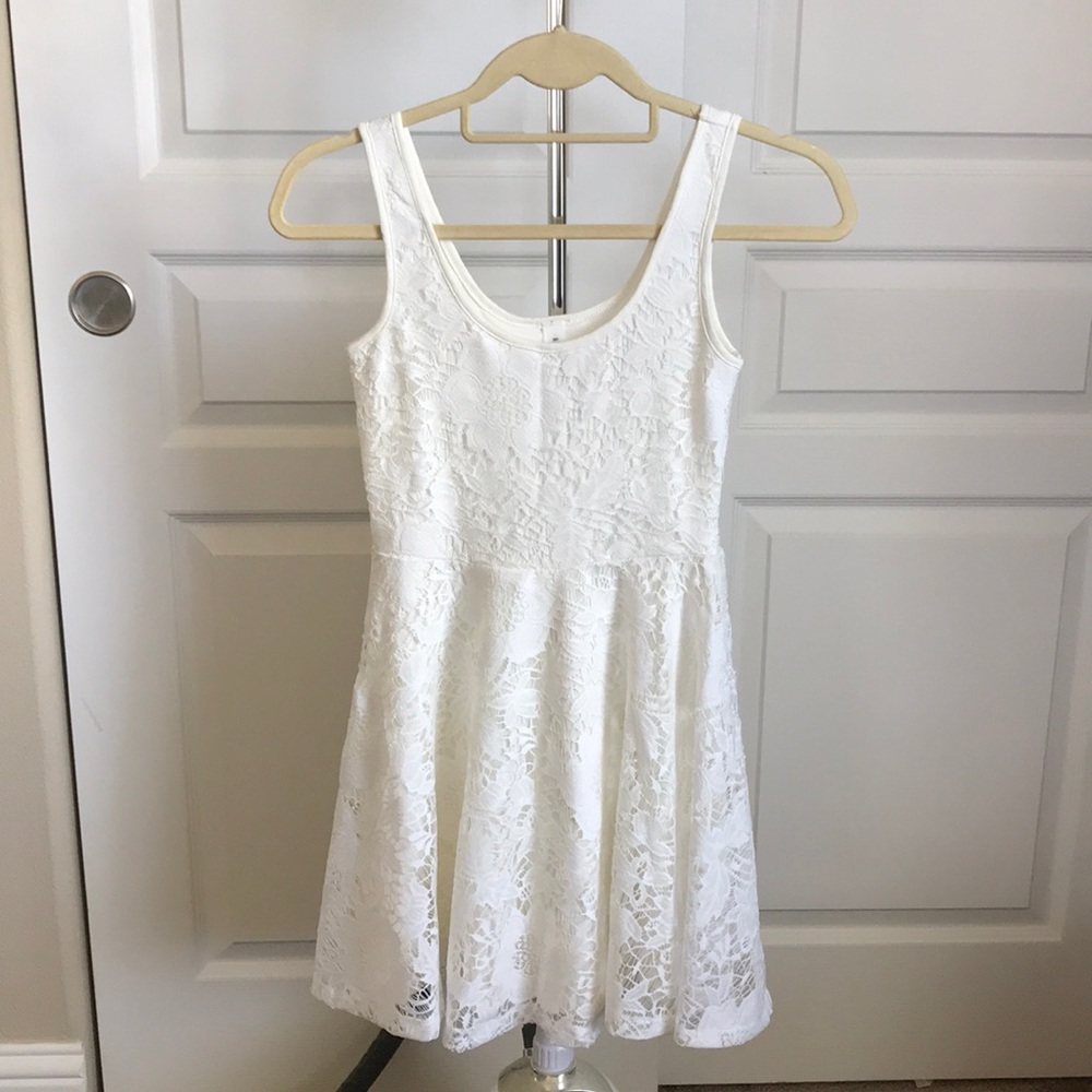 Fit and flare lace dress